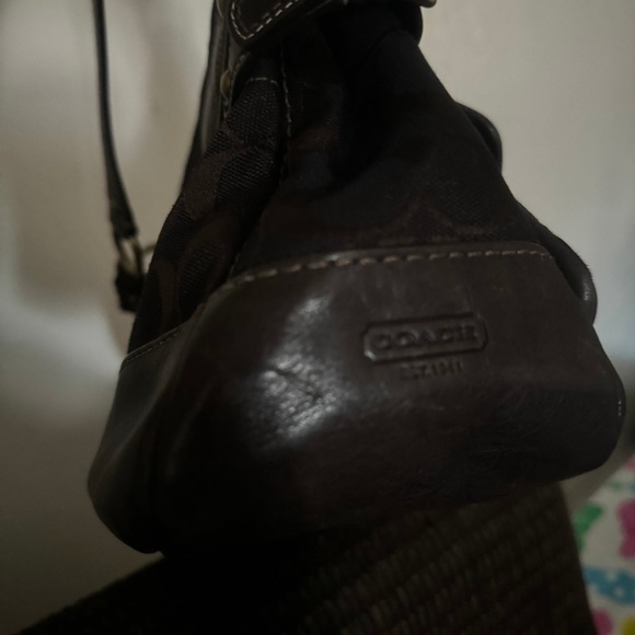 Vintage Rare Coach Handbag/Brown - Picture 6 of 12